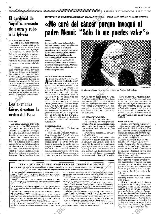 ABC MADRID 20-11-1999 página 46