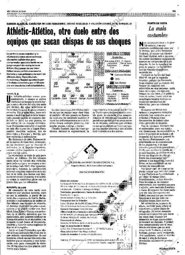 ABC MADRID 20-11-1999 página 65