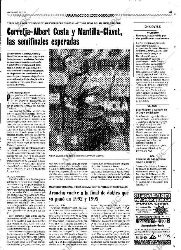 ABC MADRID 20-11-1999 página 67