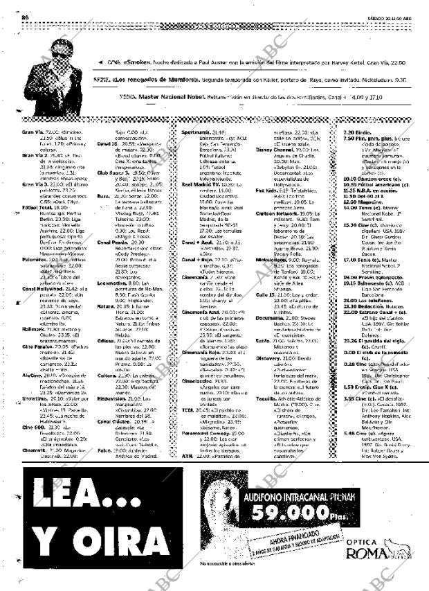 ABC MADRID 20-11-1999 página 86