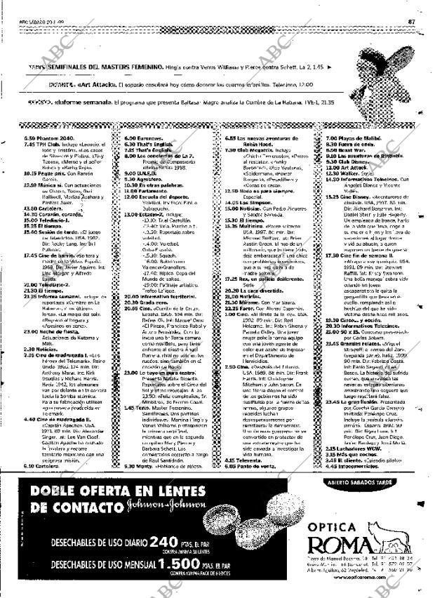 ABC MADRID 20-11-1999 página 87