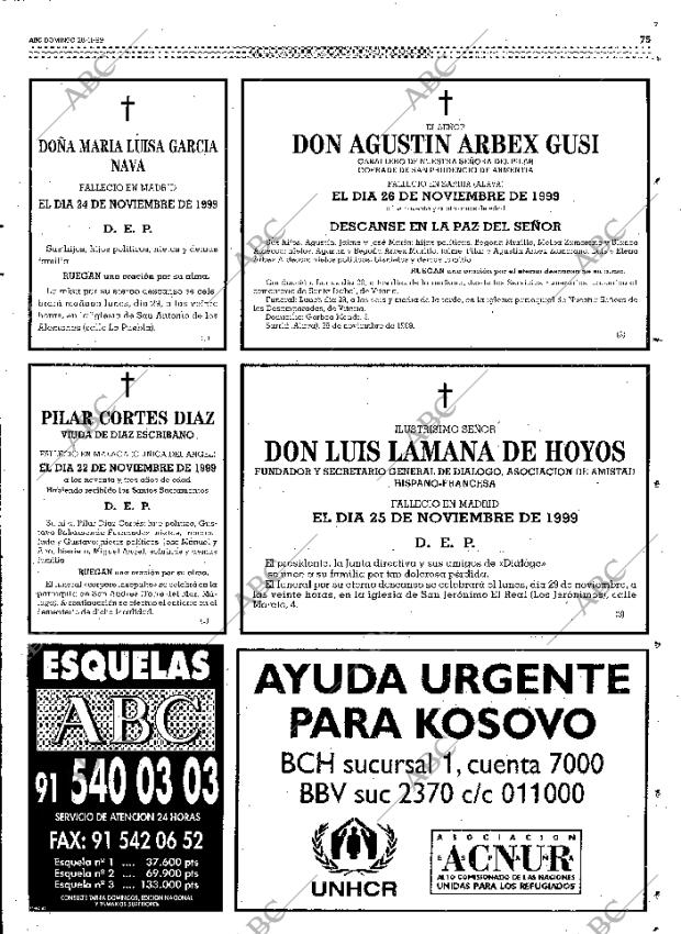 ABC MADRID 28-11-1999 página 75