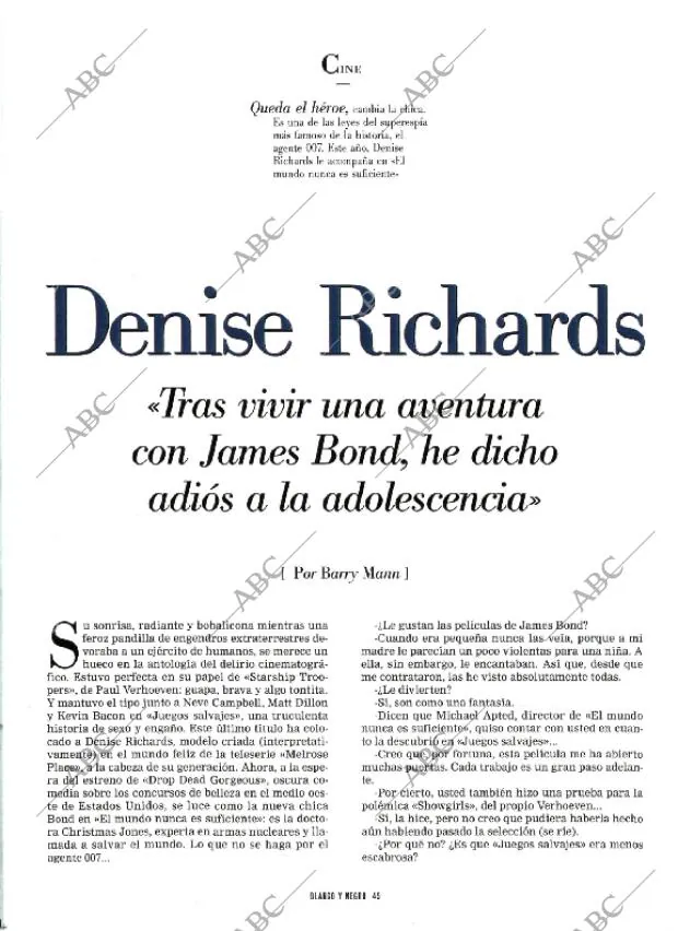 BLANCO Y NEGRO MADRID 28-11-1999 página 45