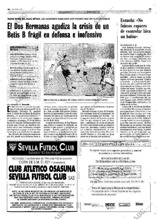 ABC SEVILLA 29-11-1999 página 129