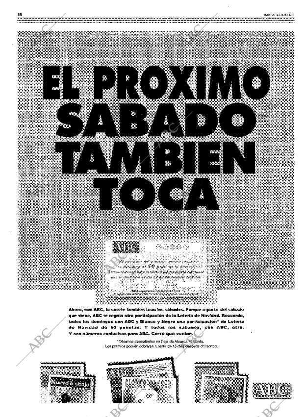 ABC MADRID 30-11-1999 página 16