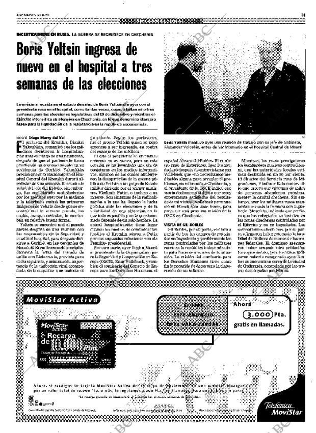ABC MADRID 30-11-1999 página 31