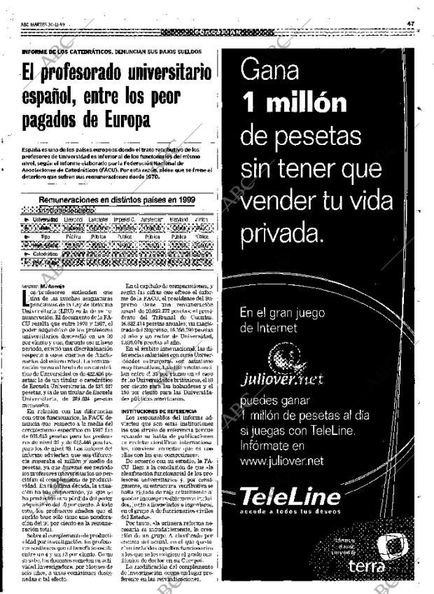 ABC MADRID 30-11-1999 página 47