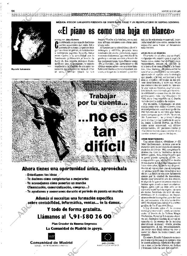 ABC MADRID 30-11-1999 página 54