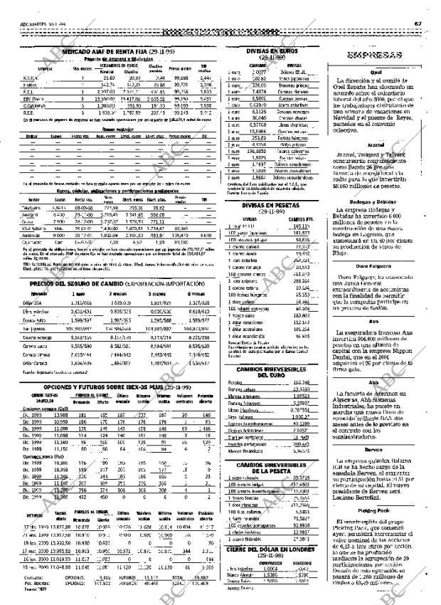 ABC MADRID 30-11-1999 página 67