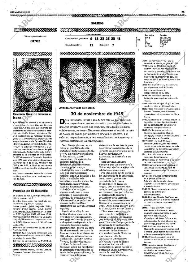 ABC MADRID 30-11-1999 página 75