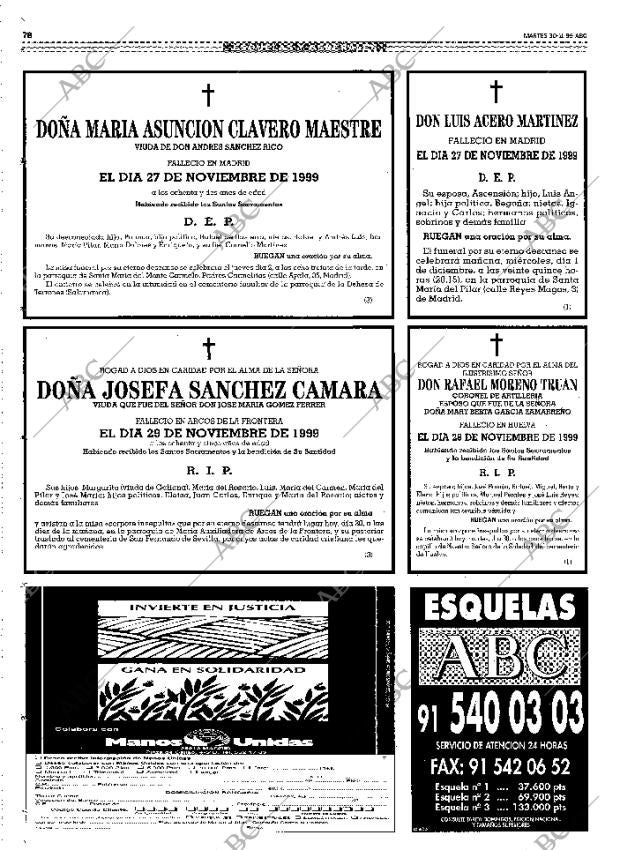 ABC MADRID 30-11-1999 página 78