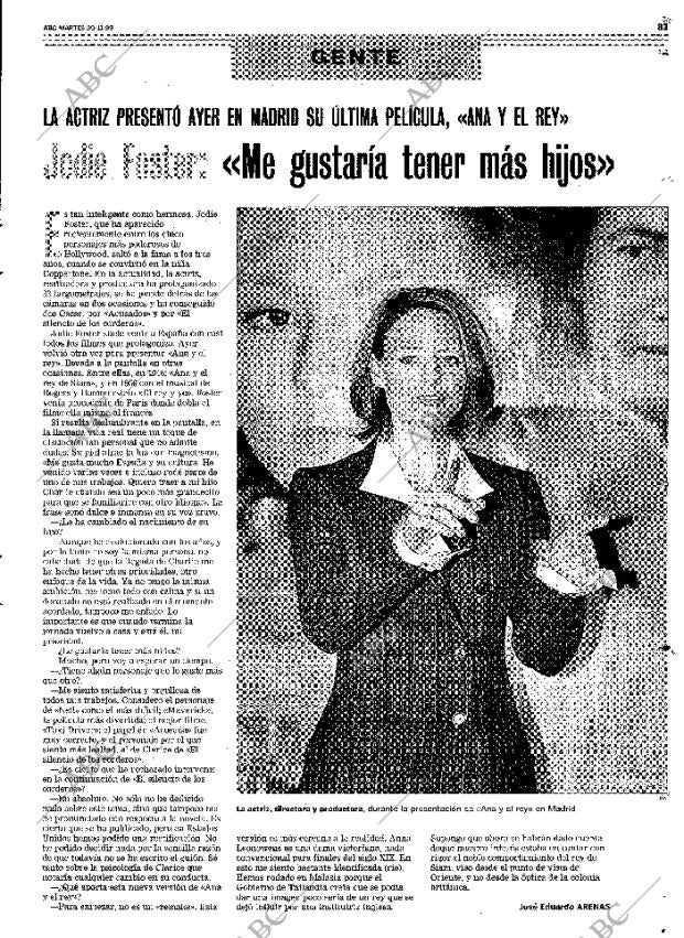 ABC MADRID 30-11-1999 página 83