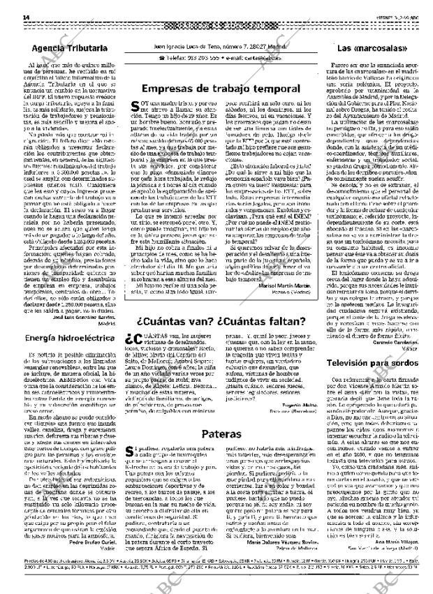 ABC MADRID 03-12-1999 página 14