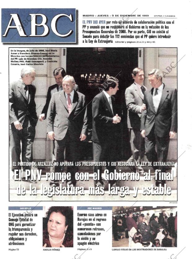 ABC MADRID 09-12-1999 página 1