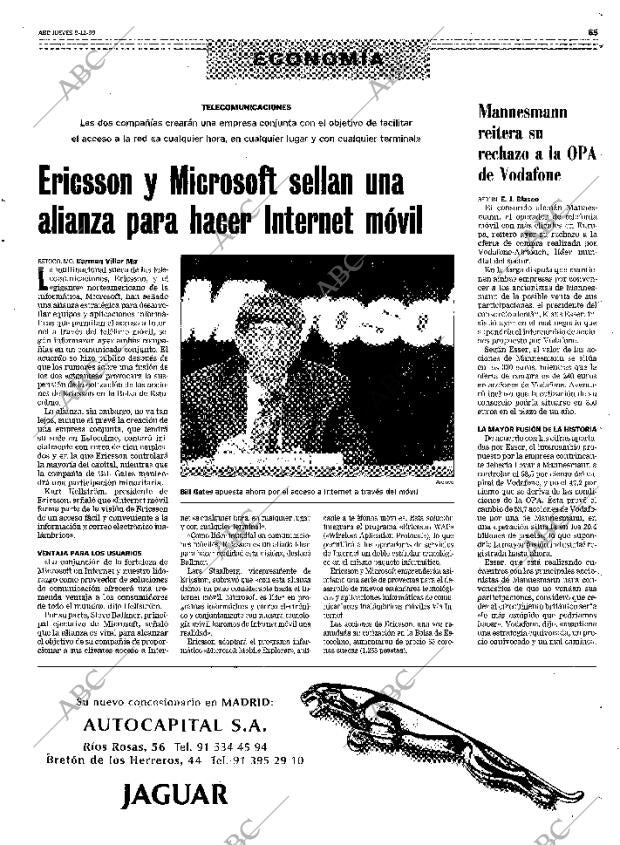 ABC MADRID 09-12-1999 página 65