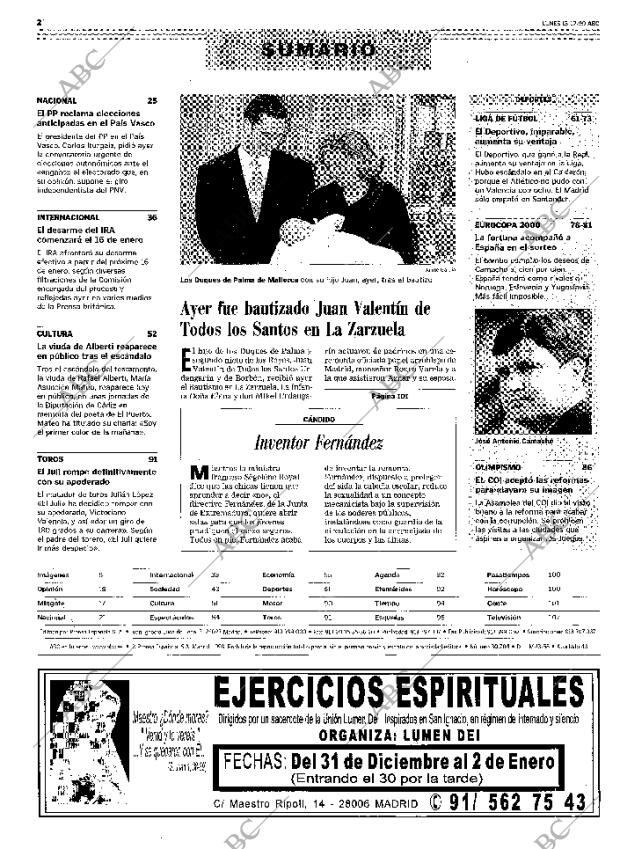 ABC MADRID 13-12-1999 página 2