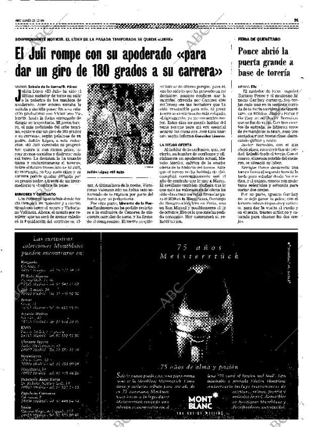 ABC MADRID 13-12-1999 página 91