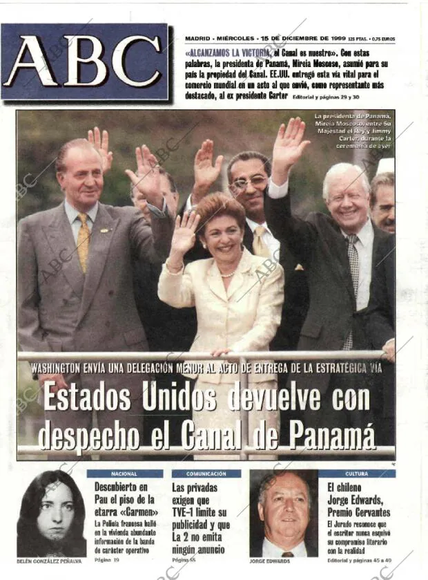 ABC MADRID 15-12-1999 página 1
