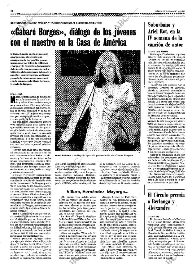 ABC MADRID 15-12-1999 página 108