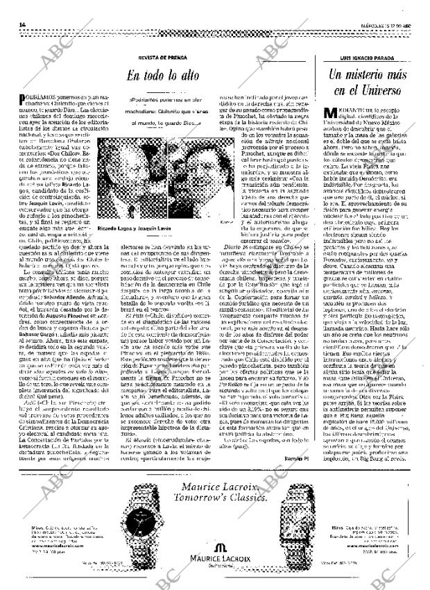 ABC MADRID 15-12-1999 página 14