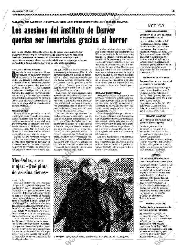 ABC MADRID 15-12-1999 página 43