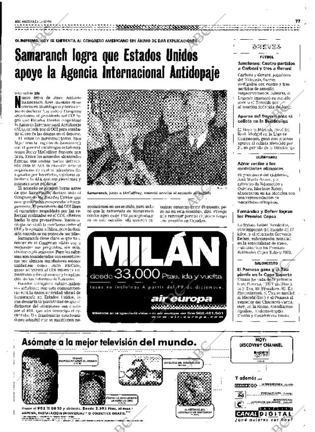 ABC MADRID 15-12-1999 página 77