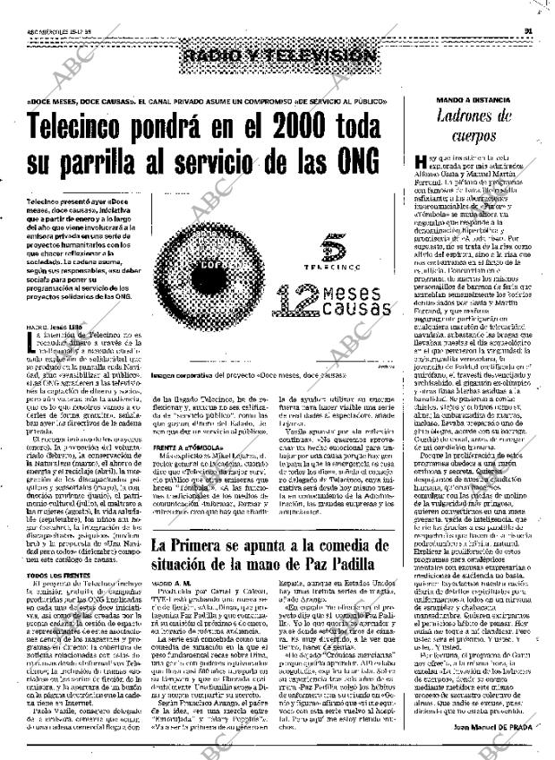 ABC MADRID 15-12-1999 página 91