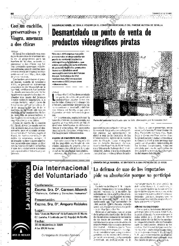 ABC SEVILLA 19-12-1999 página 60