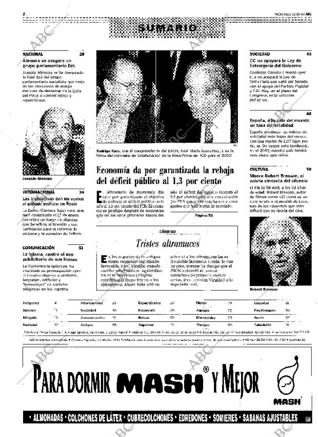 ABC MADRID 22-12-1999 página 2