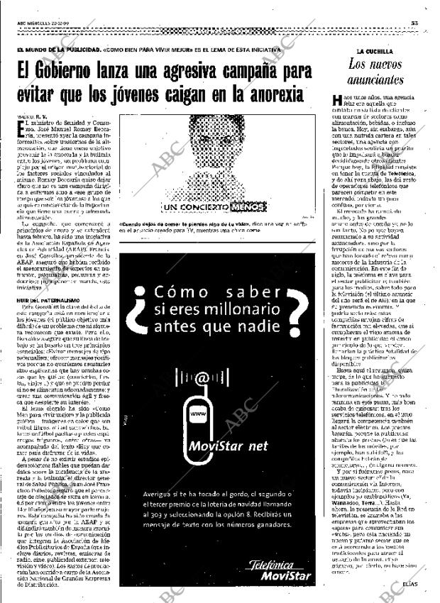 ABC MADRID 22-12-1999 página 53