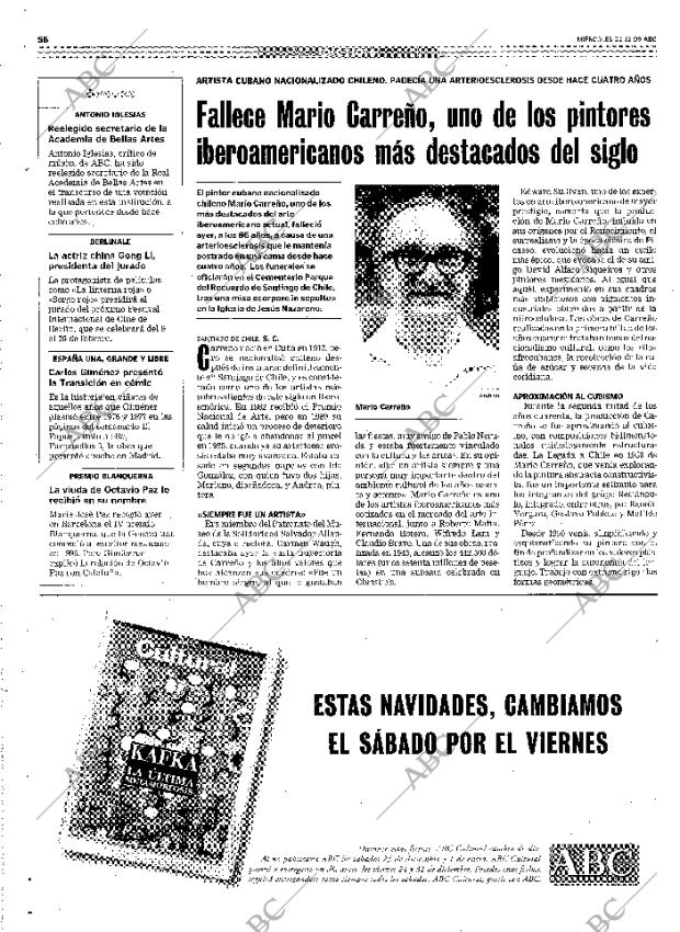 ABC MADRID 22-12-1999 página 56