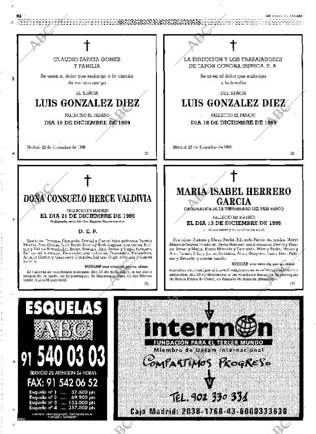 ABC MADRID 22-12-1999 página 82