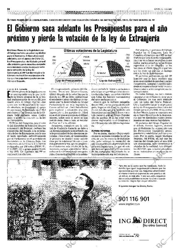 ABC MADRID 23-12-1999 página 28