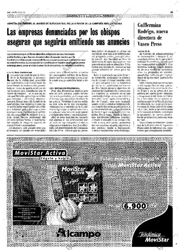 ABC MADRID 23-12-1999 página 61