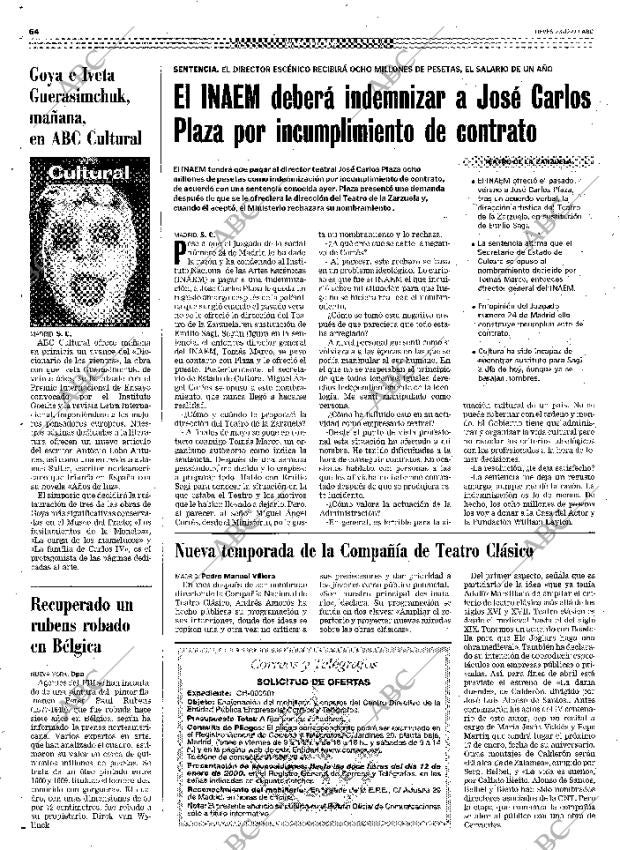 ABC MADRID 23-12-1999 página 64