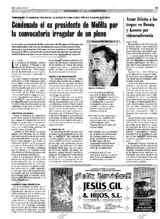 ABC MADRID 24-12-1999 página 33