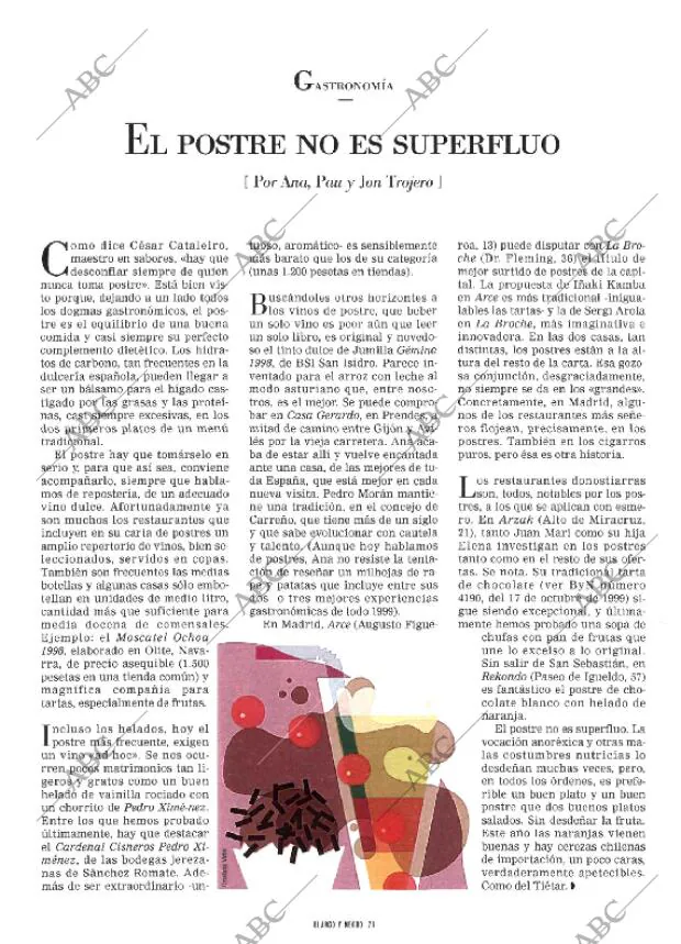 BLANCO Y NEGRO MADRID 02-01-2000 página 71