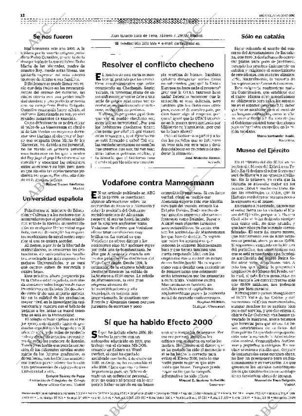 ABC MADRID 05-01-2000 página 12