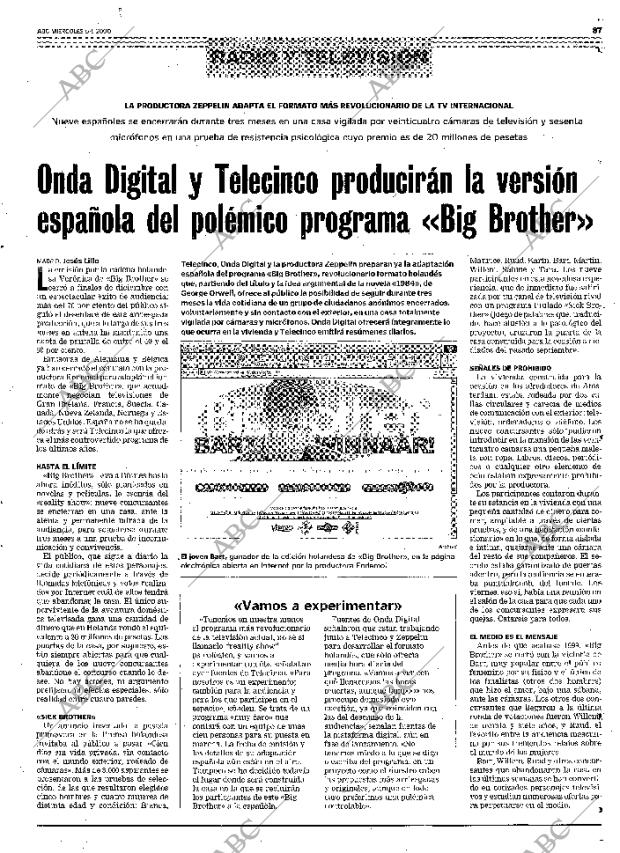 ABC MADRID 05-01-2000 página 87