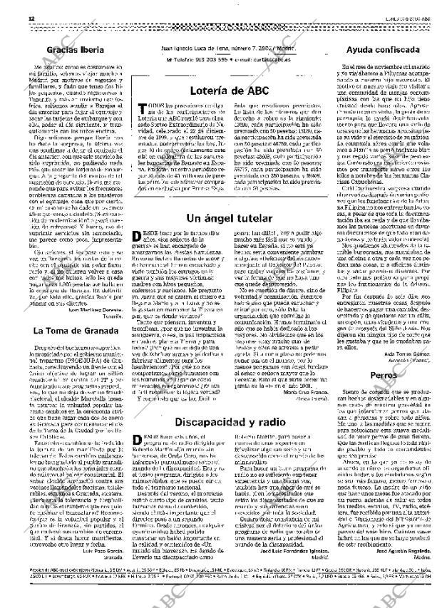 ABC MADRID 10-01-2000 página 12