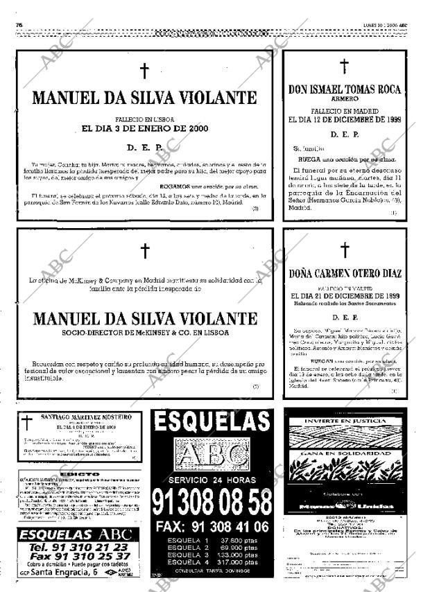 ABC MADRID 10-01-2000 página 76