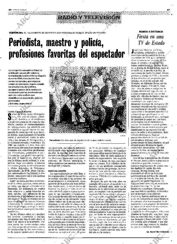 ABC MADRID 10-01-2000 página 87