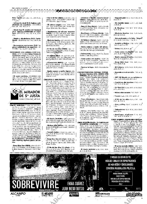ABC SEVILLA 15-01-2000 página 77