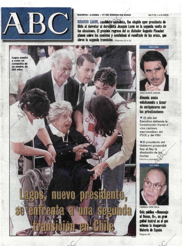 ABC MADRID 17-01-2000 página 1
