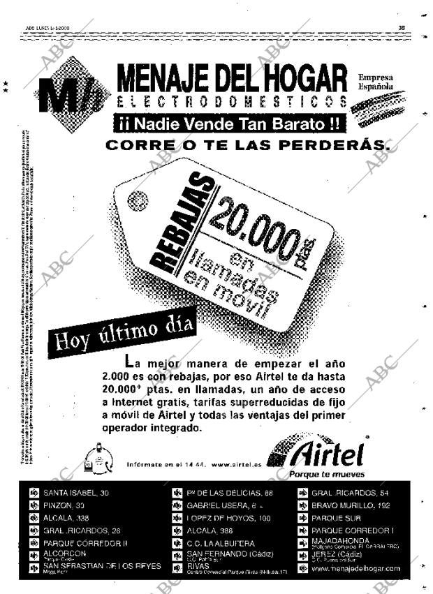 ABC MADRID 17-01-2000 página 127
