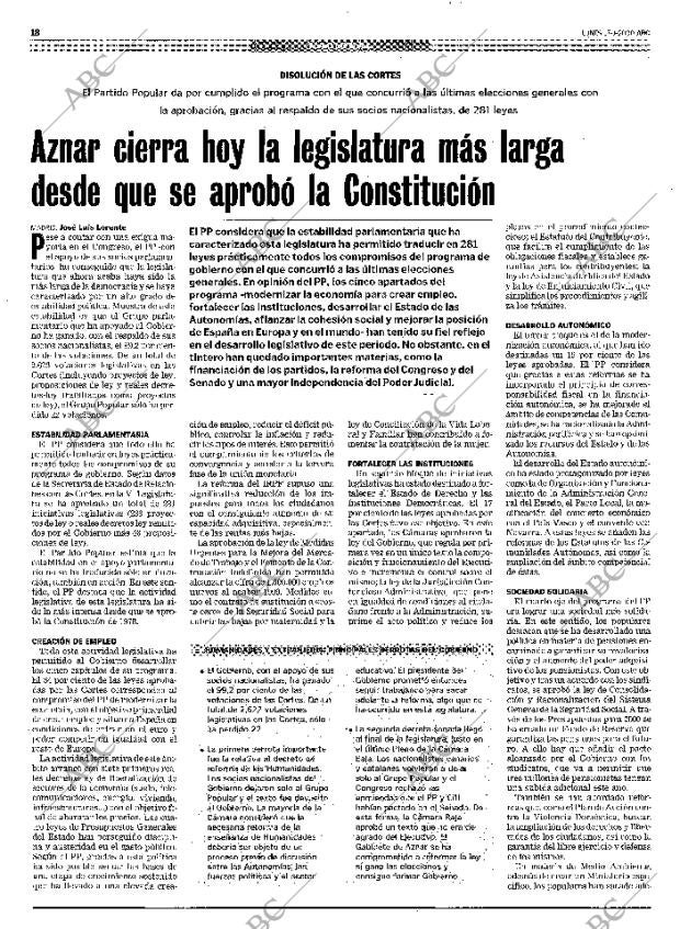 ABC MADRID 17-01-2000 página 18