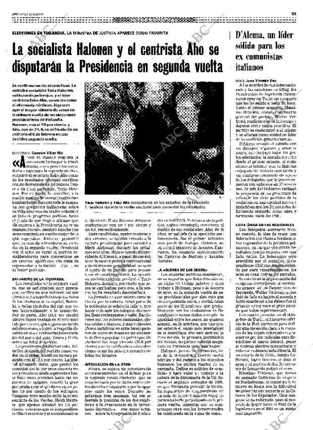 ABC MADRID 17-01-2000 página 33