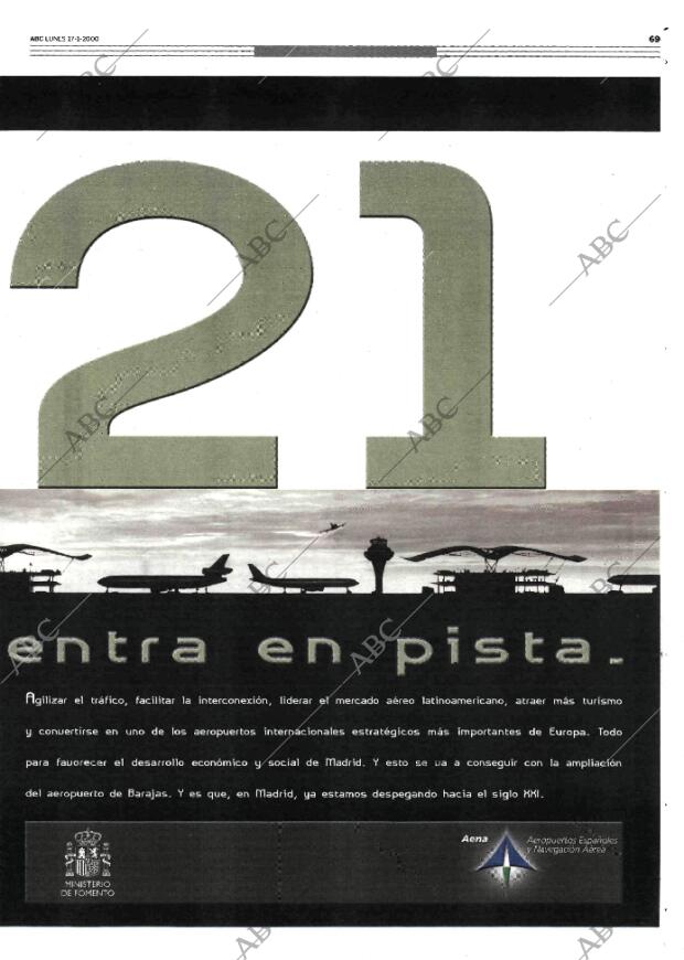 ABC MADRID 17-01-2000 página 69