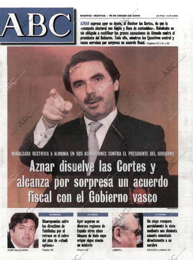 ABC MADRID 18-01-2000 página 1