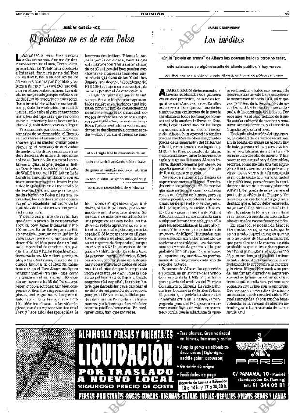 ABC MADRID 18-01-2000 página 15